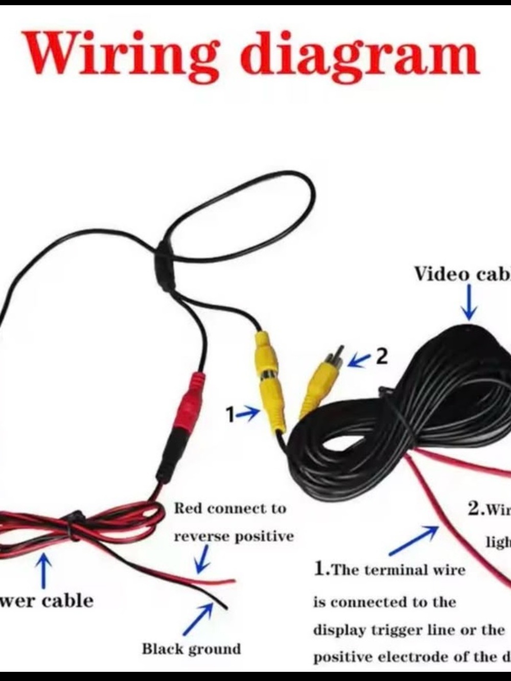 Black Night Vision Rear View Camera for Cars - Picture 3 of 6